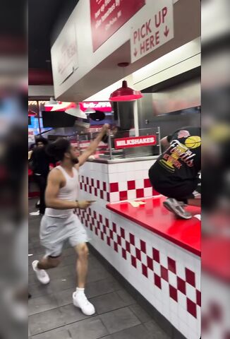 10 Guys Beating At 5 Guys