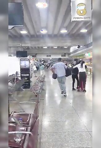 At The Airport During Venezuelan Earthquake