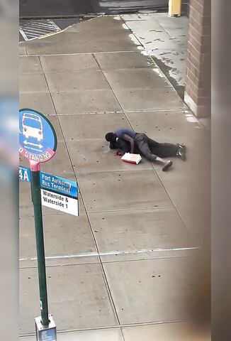 Security Guard Took A Beating Then Got Humped